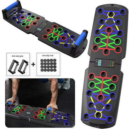 Foldable Push-Up Board 22/30 Modes at Home Push up Portable Abdominal Household Biceps Brachii Muscle Chest Training Equipment