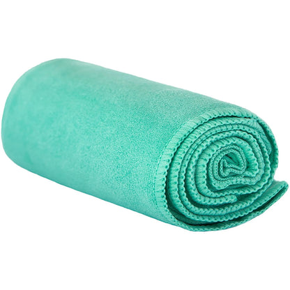 Gosweat Hot Yoga Towel in Teal - Super Absorbent, 100% Microfiber, Suede, Bikram Yoga Towel