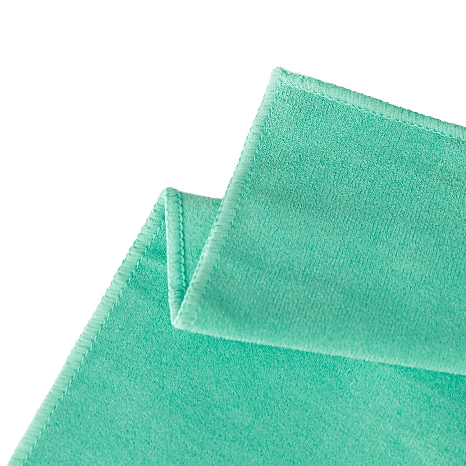 Gosweat Hot Yoga Towel in Teal - Super Absorbent, 100% Microfiber, Suede, Bikram Yoga Towel