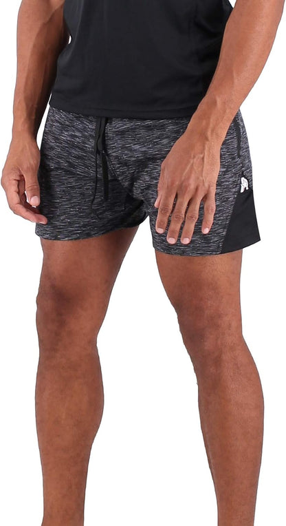 Isoflex 5 Inch Men'S Workout Shorts - Zipper Pocket Short for Running, Athletic & Gym Training